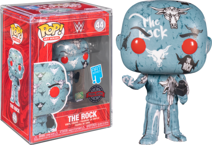 Funko Pop! WWE - The Rock Brahma Bull Artist Series with Pop! Protector