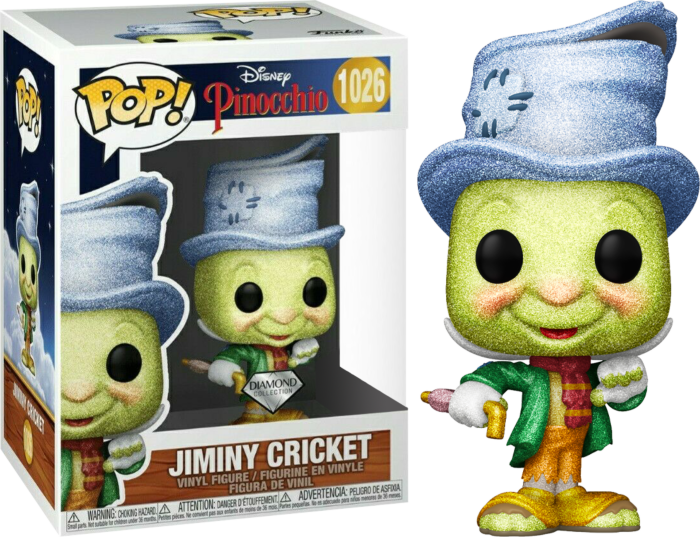 Funko Pop! Pinocchio - Street Jiminy Cricket 80th Anniversary Diamond Glitter