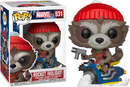 Funko Pop! Guardians Of The Galaxy - Rocket Raccoon on Snowmobile Christmas Holiday