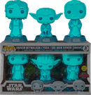 Funko Pop! Star Wars: Across the Galaxy - Anakin Skywalker, Yoda & Obi-Wan Kenobi Endor Force Ghost Glow in the Dark - 3-Pack - The Amazing Collectables