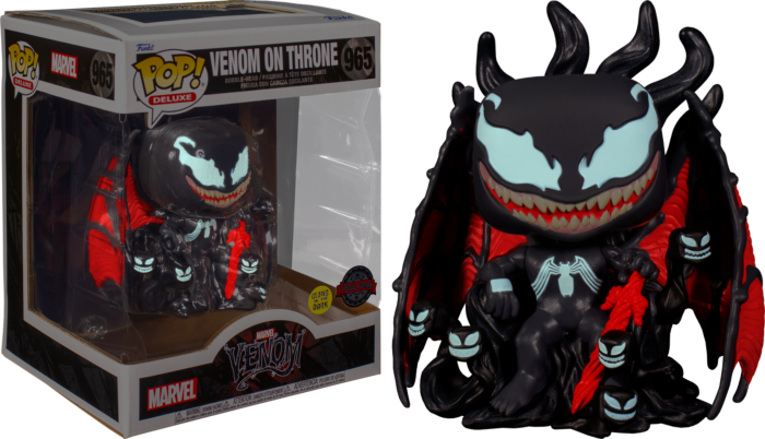 Funko Pop! Venom - Venom on Throne Glow in the Dark Deluxe