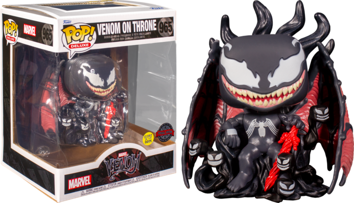 Funko Pop! Venom - Venom on Throne Glow in the Dark Deluxe