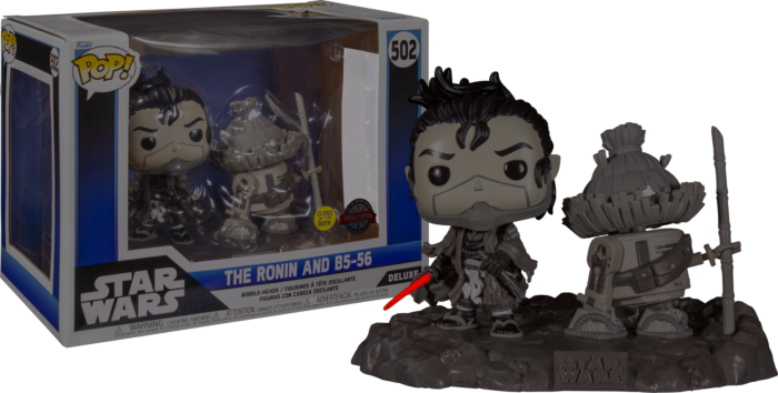 Funko Pop! Star Wars: Visions - The Ronin and B5-56 Glow in the Dark Deluxe