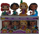 Funko Pop! Disney Princess - Ariel, Jasmine, Rapunzel & Moana Glow in the Dark - 4-Pack - The Amazing Collectables