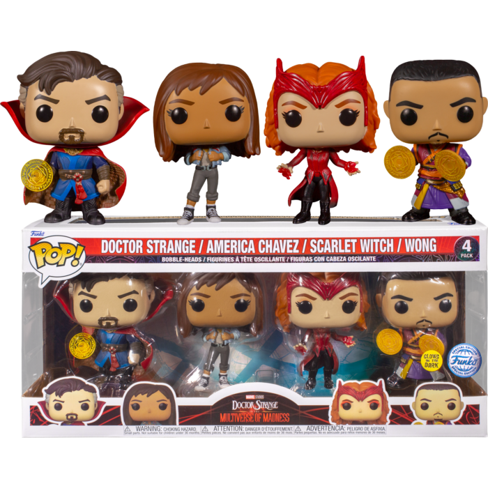 Funko Pop! Doctor Strange in the Multiverse of Madness - 4-Pack - The Amazing Collectables