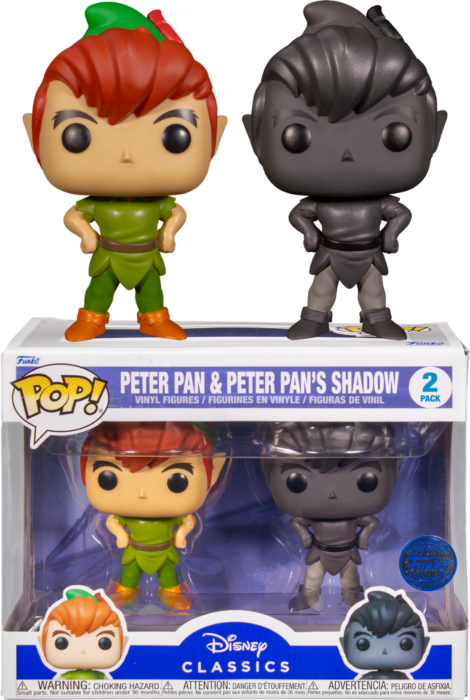 Funko Pop! Peter Pan - Peter Pan & Peter Pan's Shadow - 2-Pack - The Amazing Collectables