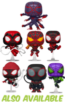 Funko Pop! Marvel’s Spider-Man: Miles Morales - Miles Morales in Programmable Matter Suit Jumping Glow in the Dark - The Amazing Collectables