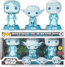 Funko Pop! Star Wars: Across the Galaxy - Anakin Skywalker, Yoda & Obi-Wan Kenobi Endor Force Ghost Glow in the Dark - 3-Pack - The Amazing Collectables