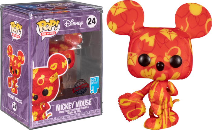 Funko Pop! Disney - Mickey Mouse & Minnie Mouse Artist Series with Pop! Protector - Bundle (Set of 2) - The Amazing Collectables