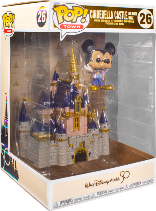 Funko Pop! Town - Walt Disney World: 50th Anniversary - Mickey Mouse with Cinderella's Castle