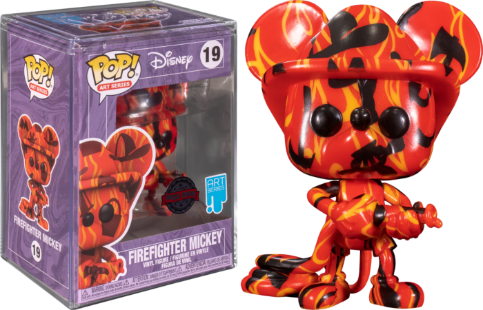 Funko Pop! Mickey Mouse - Firefighter Mickey Artist Series Pop! Vinyl Figure with Pop! Protector
