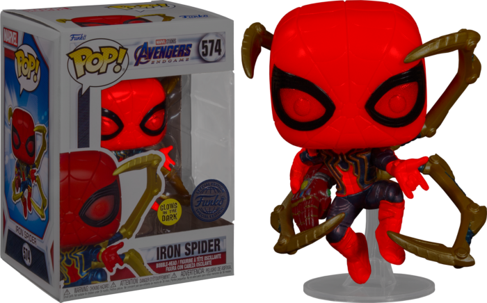 Funko Pop! Avengers 4: Endgame - Iron Spider with Nano Gauntlet Glow in the Dark