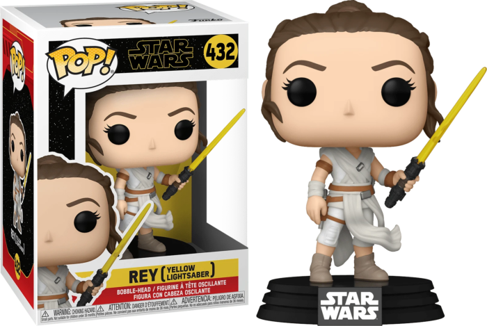 Funko Pop! Star Wars Episode IX: The Rise Of Skywalker - Rey with Yellow Lightsaber - The Amazing Collectables