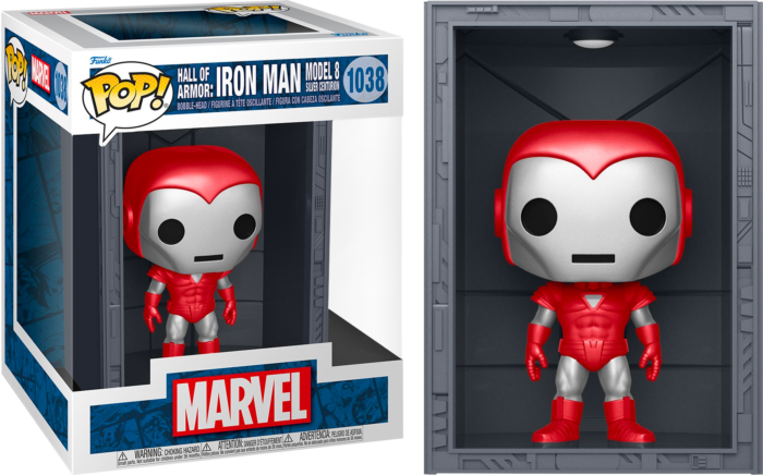 Funko Pop! Iron Man: Hall of Armor - Iron Man Model 8 Silver Centurion Deluxe