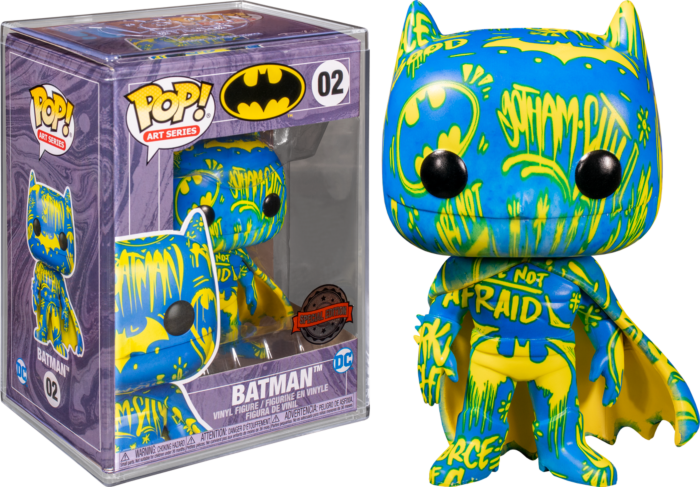 Funko Pop! Batman - Batman Blue & Yellow Artist Series with Pop! Protector
