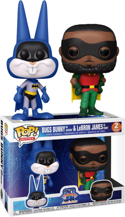 Funko Pop! Space Jam 2: A New Legacy - Bugs Bunny as Batman & LeBron James as Robin - 2-Pack - The Amazing Collectables