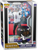 Funko Pop! Trading Cards - NFL Football - Lamar Jackson Baltimore Ravens with Protector Case