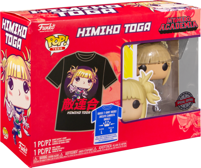 Funko Pop! My Hero Academia - Himiko Toga Unmasked - Vinyl Figure & T-Shirt Box Set - The Amazing Collectables
