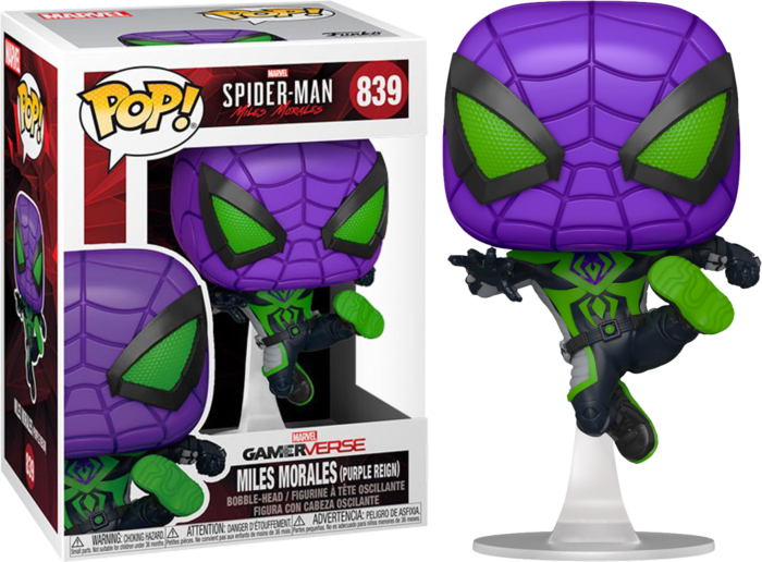 Funko Pop! Marvel’s Spider-Man: Miles Morales - Miles Morales in Purple Reign Suit
