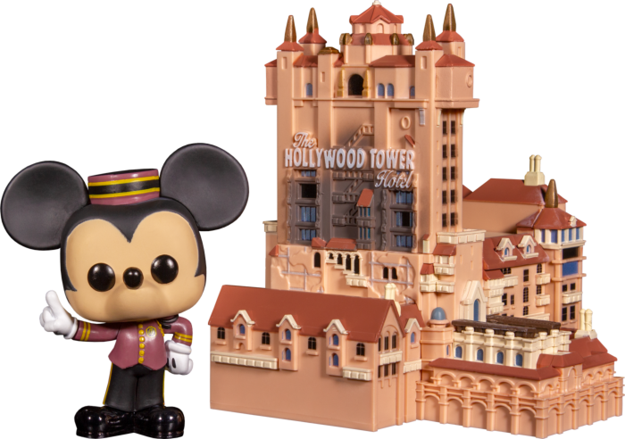 Funko Pop! Town - Walt Disney World: 50th Anniversary - Mickey Mouse with Hollywood Tower Hotel