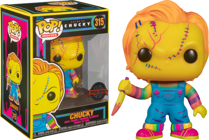 Funko Pop! Horror Classics - Chucky, Elvira, Pennywise & Michael Myers Blacklight - Bundle (Set of 4) - The Amazing Collectables
