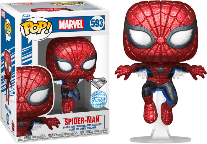 Funko Pop! Spider-Man - Spider-Man First Appearance 80th Anniversary Diamond Glitter