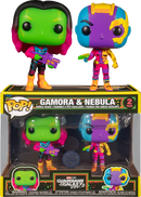Funko Pop! Guardians of the Galaxy Vol. 2 - Gamora & Nebula Blacklight - 2-Pack - The Amazing Collectables