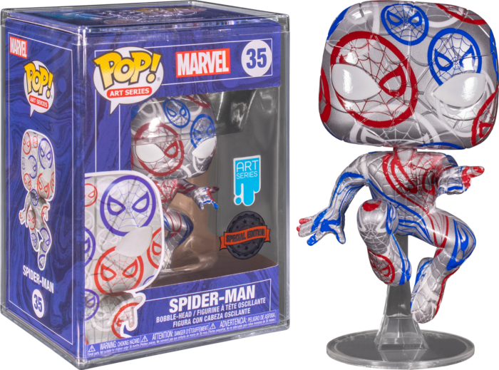 Funko Pop! Spider-Man - Spider-Man Patriotic Age Artist Series with Pop! Protector