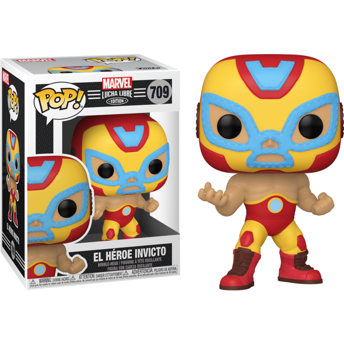 Funko Pop! Marvel: Lucha Libre Edition - El Heroe Invicto Iron Man