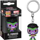 Funko Pocket Pop! Keychain - Marvel: Lucha Libre Edition - El Furioso Hulk Pocket - The Amazing Collectables