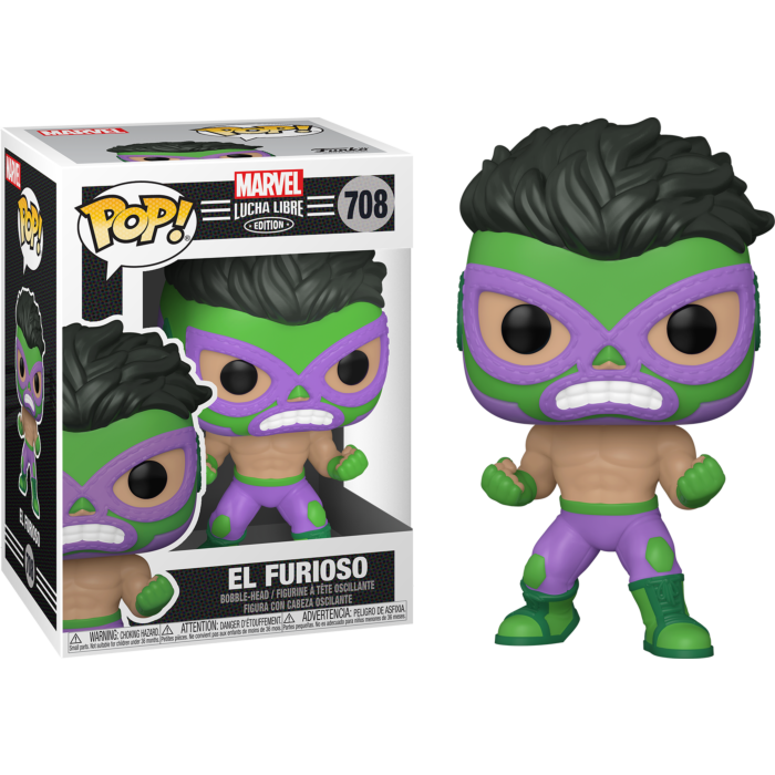Funko Pop! Marvel: Lucha Libre Edition - El Furioso Hulk