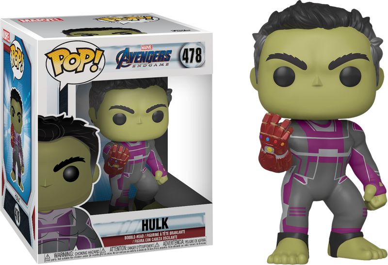 Funko Pop! Avengers 4: Endgame - Hulk with Nano Gauntlet Super Sized 6”