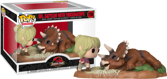 Funko Pop! Jurassic Park - Dr. Ellie Sattler with Triceratops Movie Moments