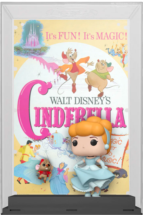 Funko Pop! Movie Posters - Cinderella (1950) - Cinderella with Jaq Disney 100th