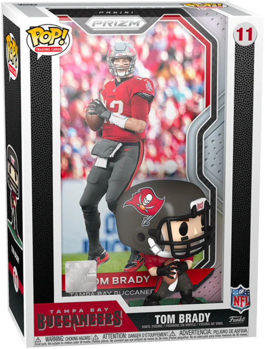 Funko Pop! Trading Cards - NFL Football - Tom Brady Tampa Bay Buccaneers with Protector Case