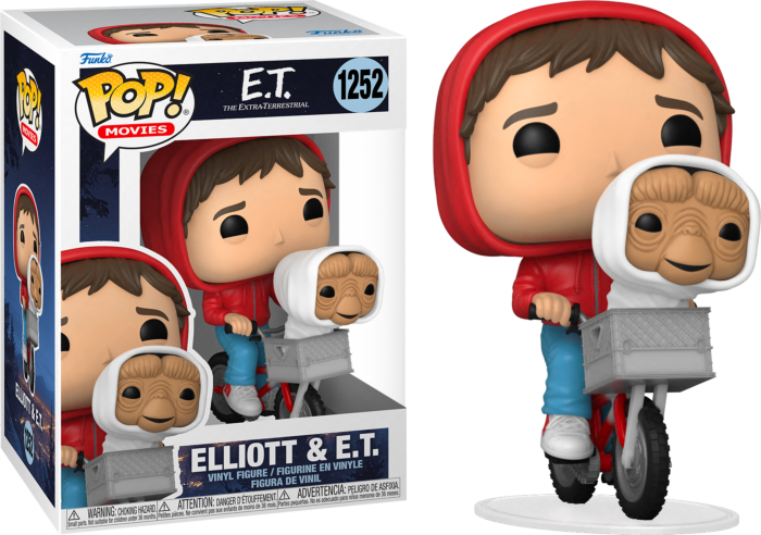 Funko Pop! E.T. The Extra-Terrestrial - Elliott with E.T. in Bike Basket 40th Anniversary