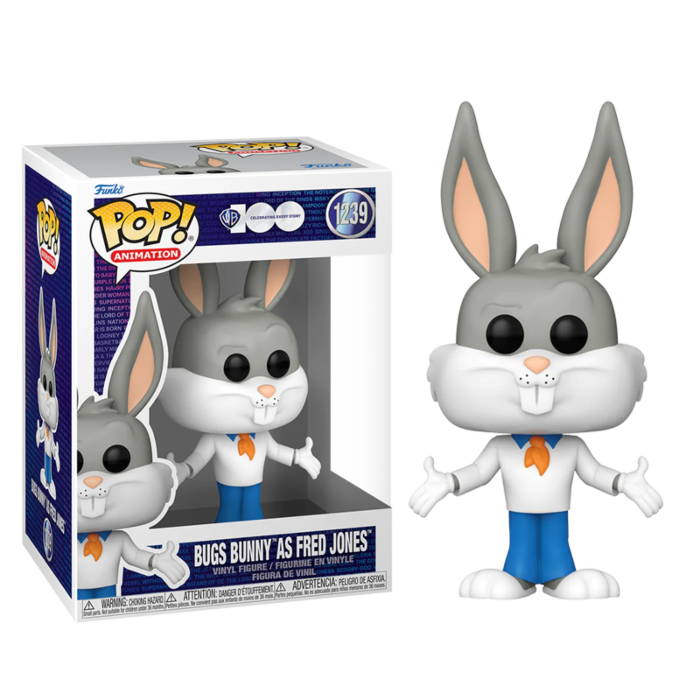 Funko Pop! Looney Tunes x Scooby-Doo - Bugs Bunny as Fred Jones Warner Bros. 100th Anniversary