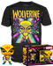 Funko Pop! Marvel: Blacklight - Wolverine Blacklight & T-Shirt Box Set - The Amazing Collectables