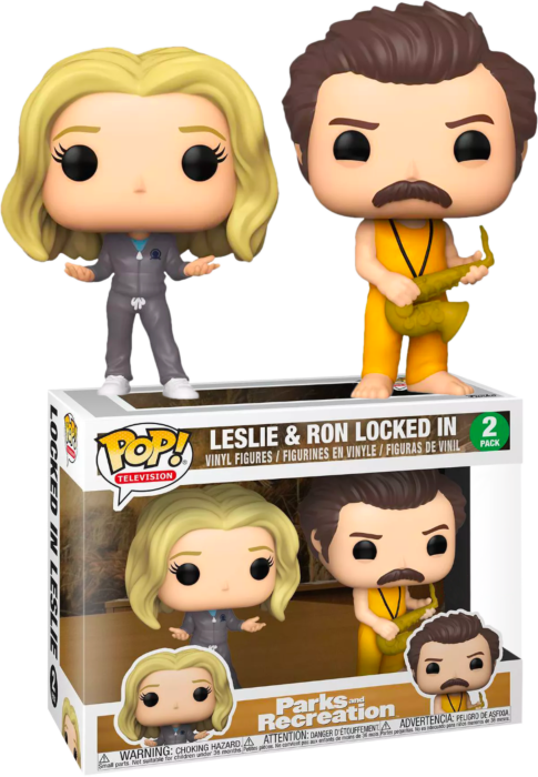 Funko Pop! Parks and Recreation - Ron & Leslie Locked In - 2-Pack - The Amazing Collectables