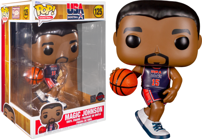 Funko Pop! NBA Basketball - Magic Johnson 1992 Team USA Jersey 10"