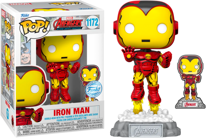 Funko Pop! Avengers: Beyond Earth's Mightiest - Iron Man 60th Anniversary Enamel Pin