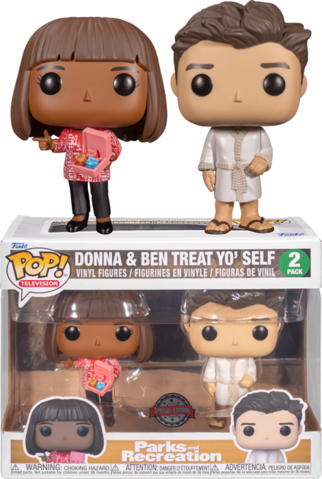 Funko Pop! Parks and Recreation - Donna & Ben Treat Yo' Self - 2-Pack - The Amazing Collectables