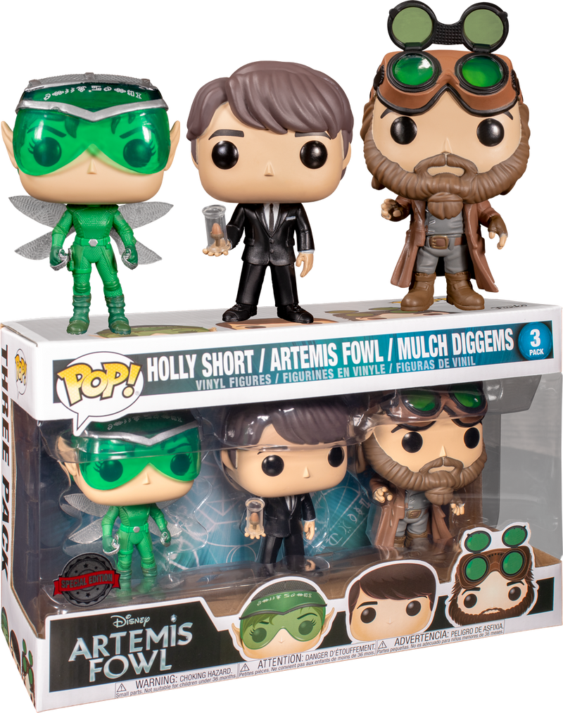 Funko Pop! Artemis Fowl - Artemis, Mulch and Holly - 3-Pack - The Amazing Collectables