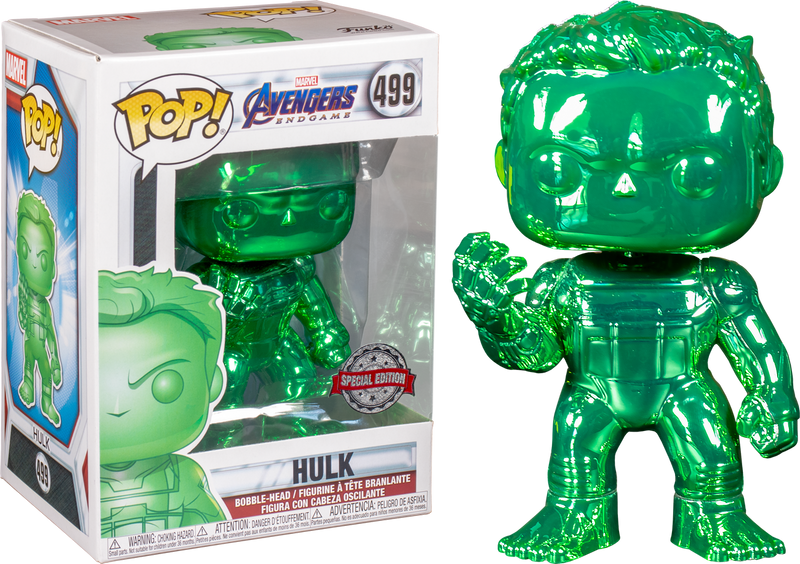 Funko Pop! Avengers 4: Endgame - Hulk with Nano Gauntlet Green Chrome
