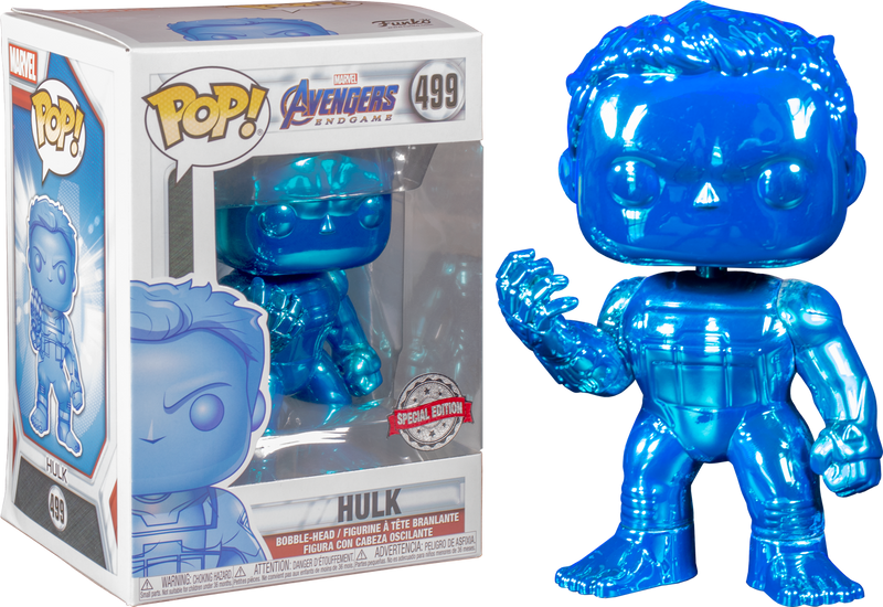 Funko Pop! Avengers 4: Endgame - Hulk with Nano Gauntlet Blue Chrome
