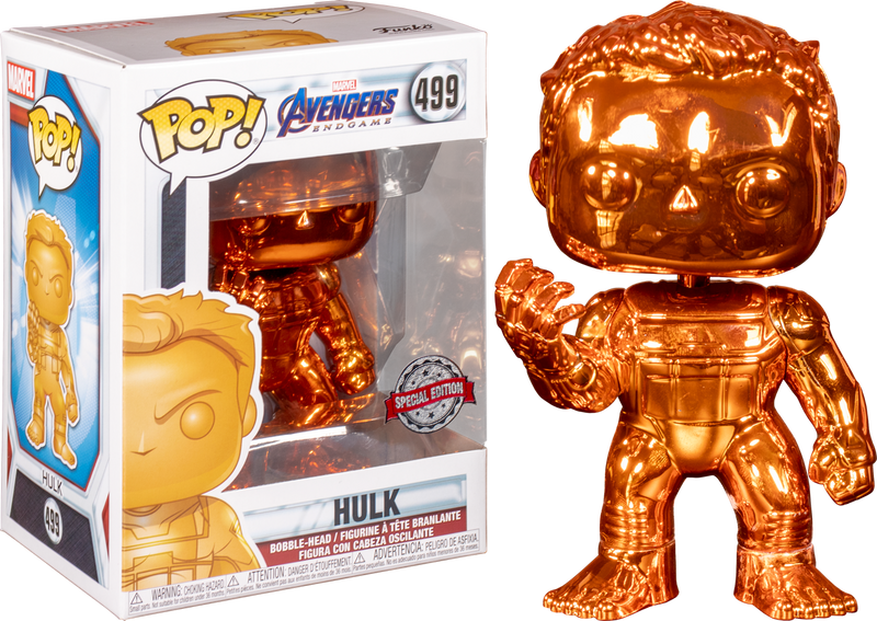 Funko Pop! Avengers 4: Endgame - Hulk with Nano Gauntlet Orange Chrome