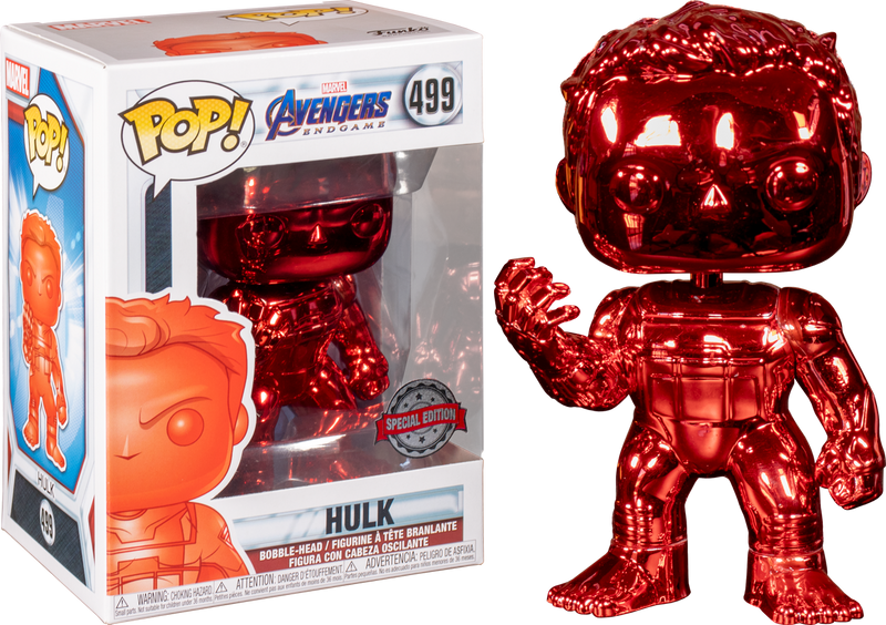 Funko Pop! Avengers 4: Endgame - Hulk with Nano Gauntlet Red Chrome