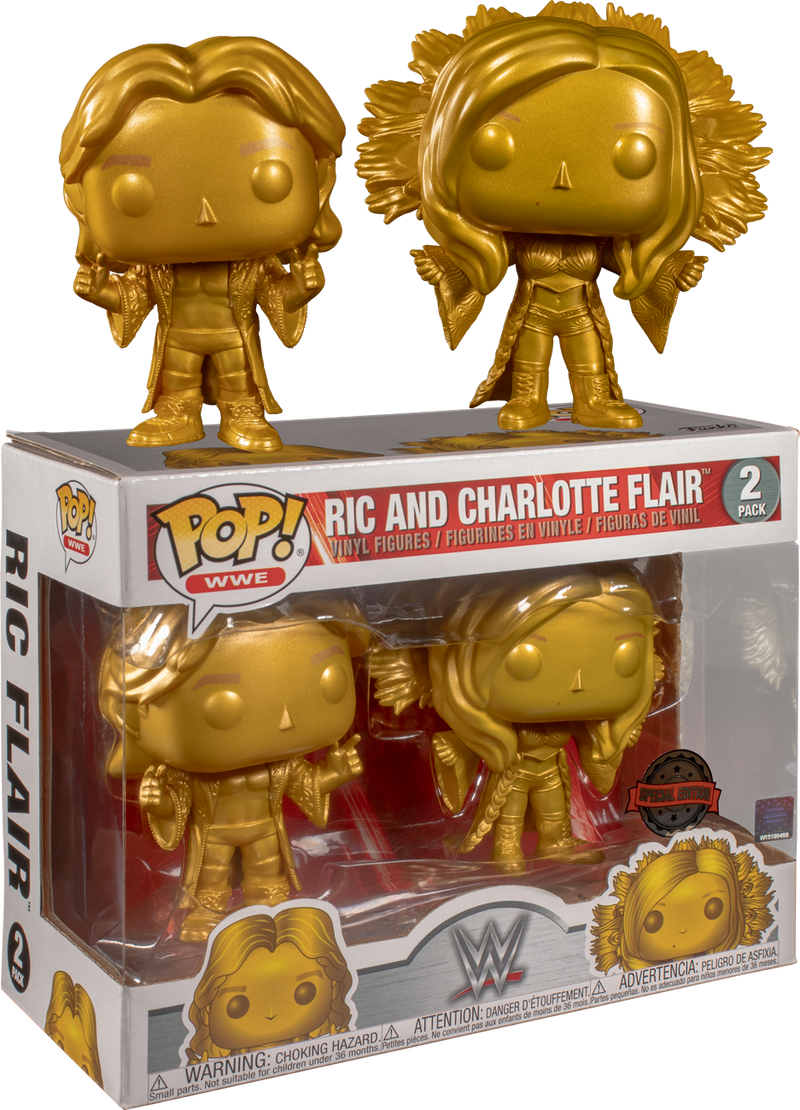 Funko Pop! WWE - Ric Flair & Charlotte Flair - 2-Pack - The Amazing Collectables
