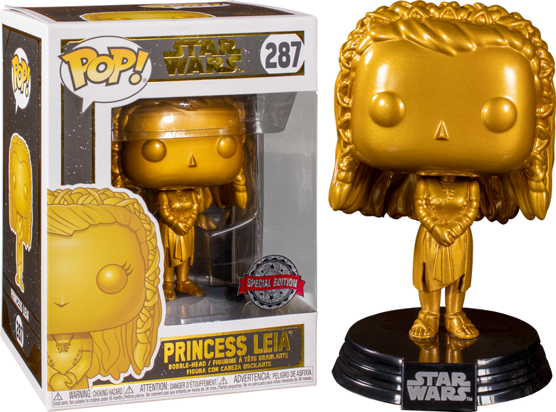 Funko Pop! Star Wars - Princess Leia Metallic Gold