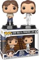 Funko Pop! Star Wars Episode V: The Empire Strikes Back - Han Solo & Princess Leia - 2-Pack - The Amazing Collectables
